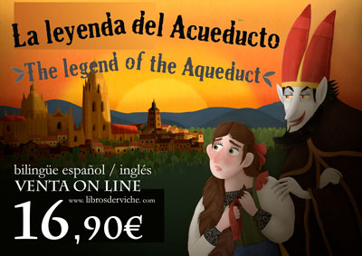 Anuncio sobre libro ilustrado de la leyenda del acueducto