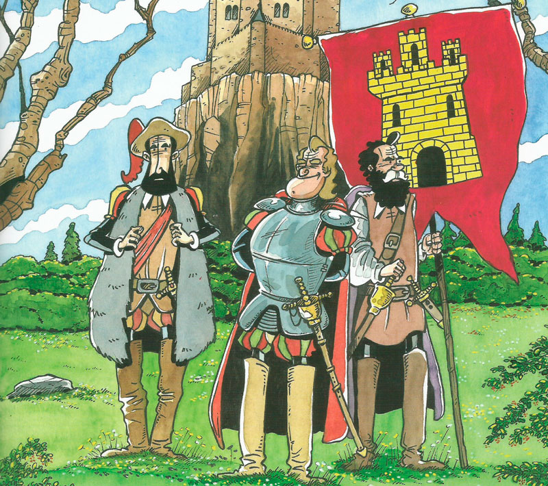 Viñeta del cómic de "Los comuneros. 500 años de una rebelión" Jorge Rodríguez Rivero